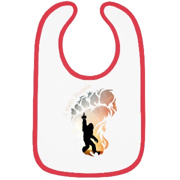 Discover I Hate People Bigfoot Funny Camping Bibs