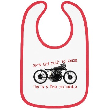 Discover Says Red Molly to James Bibs