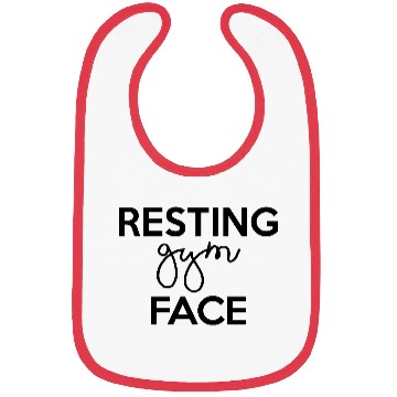 Discover Resting Gym Face, Funny, Cute, Gym Workout Bibs