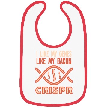 Discover I like my genes like my bacon CRISPR Gift Science Bibs
