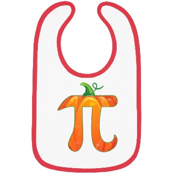 Discover funny pumpkin pi halloween costume math pun gift Bibs