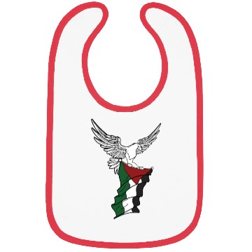 Discover Free Palestine Palestinian Flag Bird Eagle Palesti Bibs