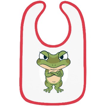 Discover Frog Bibs |Cute Green Frog Bibs | Funny Frog