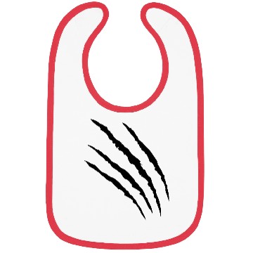 Discover claw slash pawls torn tiger tracks Bibs