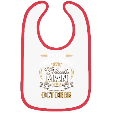 Discover October Birthday Man Bibs