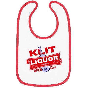 Discover KLIT Liquor parody logo Bibs