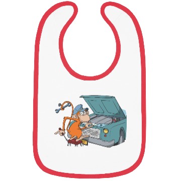 Discover Car mechanic monkey hood Bibs