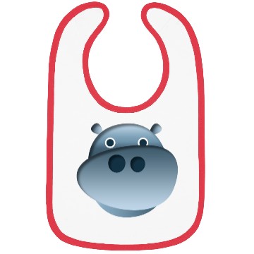 Discover Hippo Baby little animal sweet looking Bibs