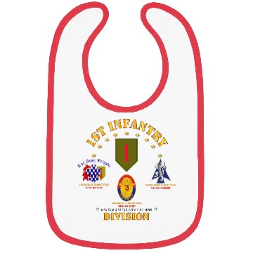 Discover Army 1st Infantry Division w Named BCTs V1 Bibs