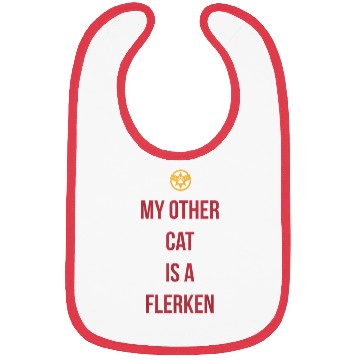 Discover Captain Marvel My Other Cat Is A Flerken Bold Logo Bibs