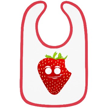 Discover Cute Strawberry Berry Lover Strawberrys Vegan Bibs