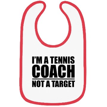 Discover Tennis Coach quote gift idea Bibs