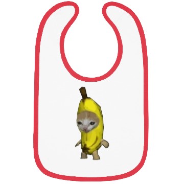 Discover Banana Cat Funny Meme Gift Bibs