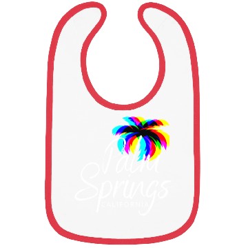 Discover Palm Springs Neon Tree (White) Bibs