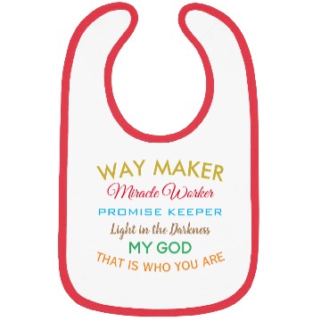 Discover Way Maker miracle worker promise keeper light Bibs