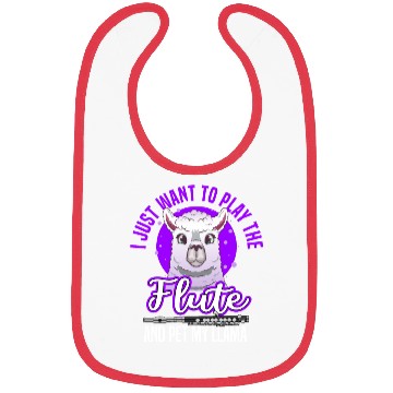 Discover flute llama Bibs