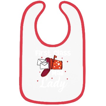 Discover First Class Mail Lady Bibs