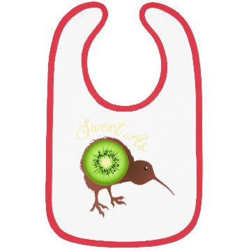 Discover Sweet as Kiwi New Zealand Funny Gift Idea Bibs