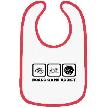 Discover Board Game Addict Gaming Bibs