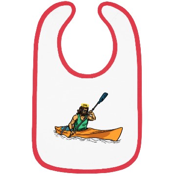 Discover Cool Jesus Rowing Kayak Paddling Gift Idea Bibs