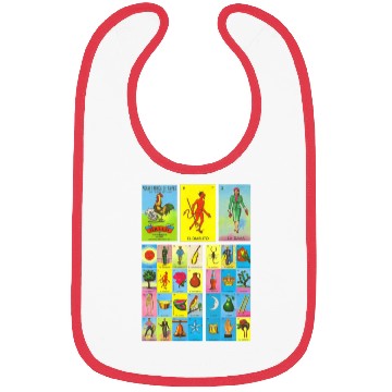 Discover Loteria Mexican Bibs