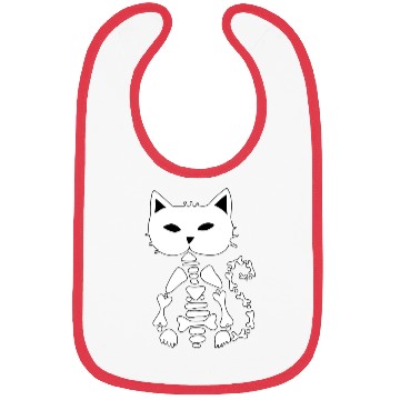 Discover Skeleton Cat Bibs