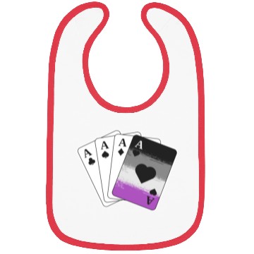 Discover Ace Asexual Pride Gifts Playing Card LGBTQ Pride Bibs