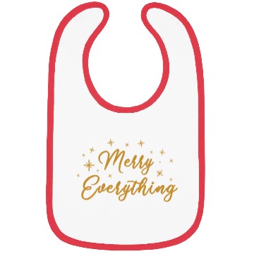 Discover Christmas Greeting Merry Everything Holiday Gift Bibs