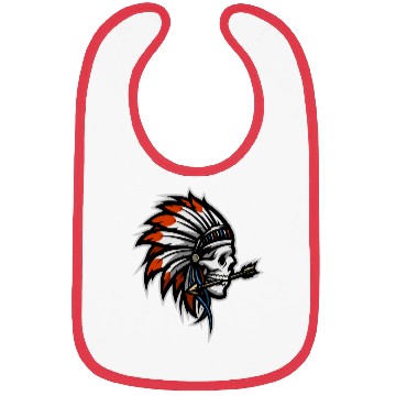 Discover Native American Indian Headdress Skull Bibs