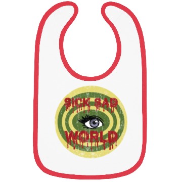 Discover Daria Sick Sad World Drippy Text Eye Logo Bibs