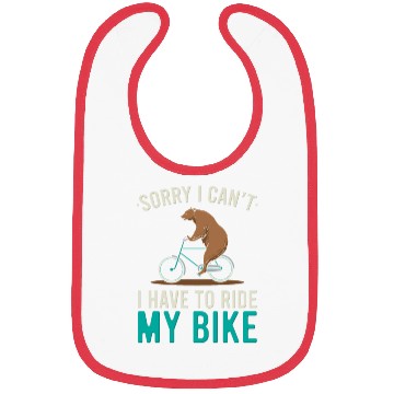 Discover Bear Riding A Bicycle Mountain Bike Cyclist Bibs