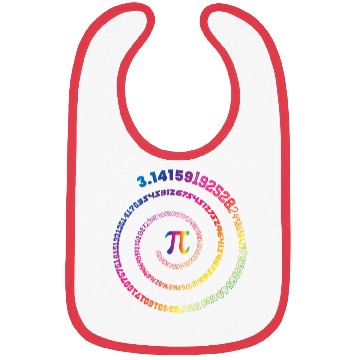 Discover Pi Day Bibs Spiral Pi Math Bibs for Pi Day 3.14