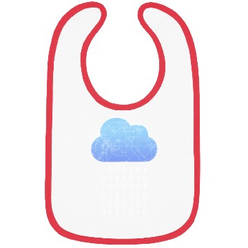 Discover Data Analytics Cloud Data Rain Binary Geek Gift Bibs