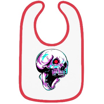 Discover Skull Robot With Red Blinking Eye Cyborg Bibs