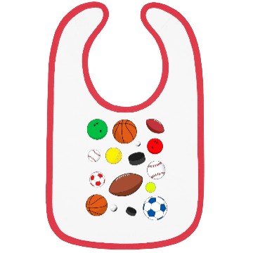 Discover Colorful Sports Balls Bibs