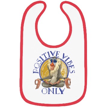 Discover Lion King Rafiki Meditating Positive Vibes Only Bibs