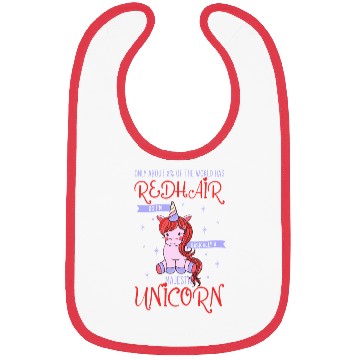 Discover redhead, ginger , unicorn Bibs