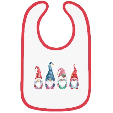 Discover Merry Christmas Gnomes Bibs