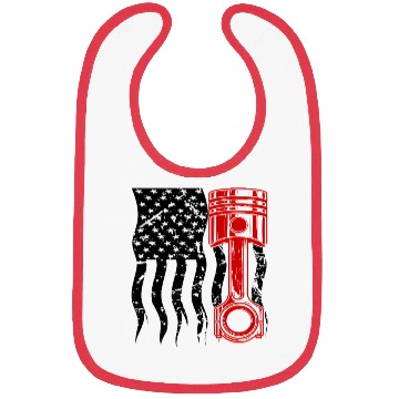 Discover usa mechanic flag Bibs