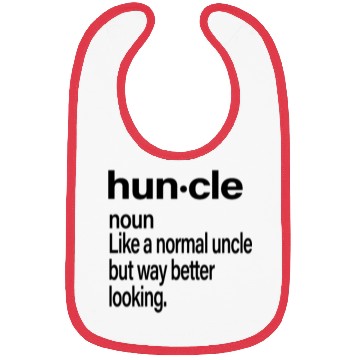 Discover funny cool Uncle Gift Hunkle Definition Bibs