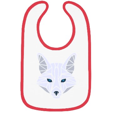 Discover White Fox with blue eyes Bibs