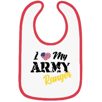 Discover Proud US Army Ranger American Military Family Flag Bibs