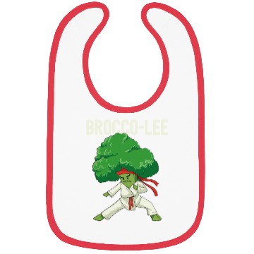 Discover Brocco Lee Broccoli Karate Vegan Vegetarian MMA Bibs
