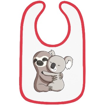 Discover Sloth and Koala Hug Bibs