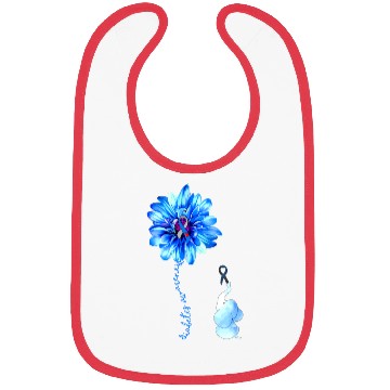 Discover Cute Elephant Diabetes Awareness And Flower Bibs