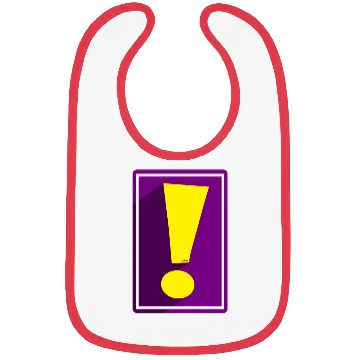 Discover Purple Whee! Shadow Exclamation Point Bibs