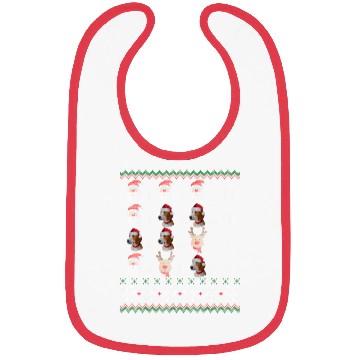 Discover Math Teacher Christmas HARRIER Bibs