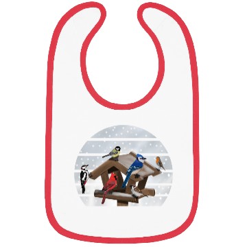 Discover Birds Bird House Cardinal Blue Jay Robin Sparrow Bibs