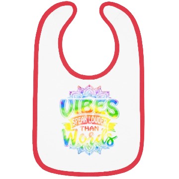 Discover Retro Vibes Speak Louder Than Words Yoga Mandala R Bibs