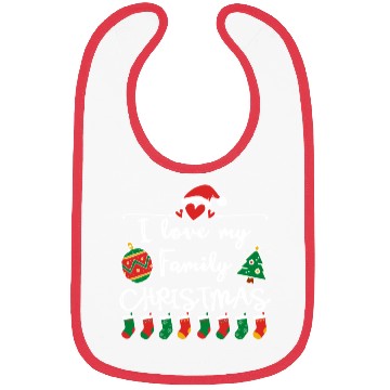 Discover I Love My Family ,Christmas family Bibs.